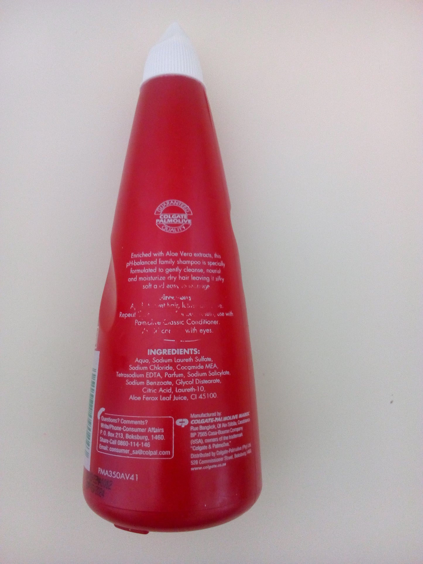 Palmolive aloe vera shampoo